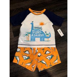 NWT! Old Navy Boys Swimsuit Swim Trunks and Rash Guard - 12-18 Months